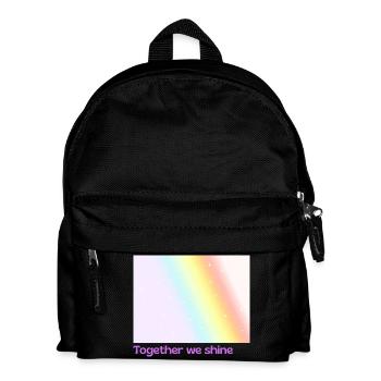 Pride / CSD / LGBTQ+ Design "together we shine" - Kids' Backpack - black - Front