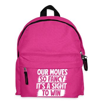 Hobby Horse Rider Moves Fancy Sight To Win - Kids' Backpack - fuchsia - Front