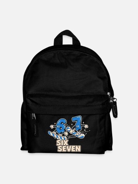 Six Seven 67 Snowboard Wintersport - Kinder Rucksack - Schwarz