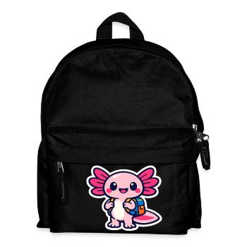 Enfin, un joli axolotl écolier pour l’inscription scolaire - Sac à dos Enfant - noir - Devant