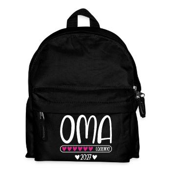 Grandma 2027 loading heart loading bar - Kids' Backpack - black - Front