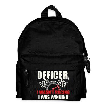 Officer, ich bin nicht gefahren, ich habe gewonnen. - Kinder Rucksack - Schwarz - Vorne