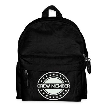 crew member - Kids' Backpack - black - Front