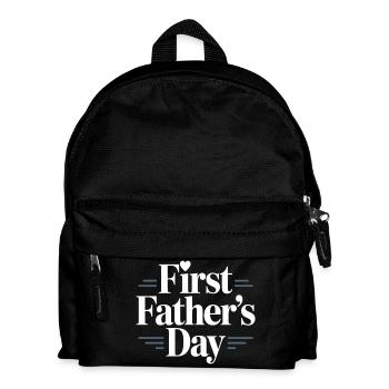 First Fathers Day – Dad's First Father's Day - Kids' Backpack - black - Front