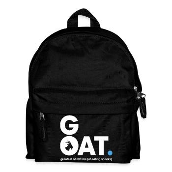GOAT Snack Saying - Kids' Backpack - black - Front