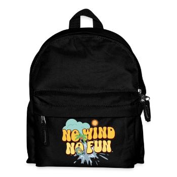 No Wind No Fun - Kids' Backpack - black - Front