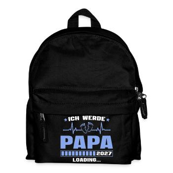Ich werde Papa 2027 – Werdender Vater - Kinder Rucksack - Schwarz - Vorne