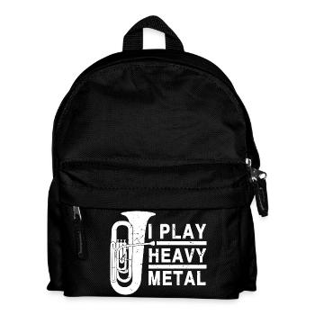 Tuba, heavy metal, musique de cuivres, drôle de disant Tuba - Sac à dos Enfant - noir - Devant
