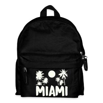 Miami Night Palm Trees - Kids' Backpack - black - Front