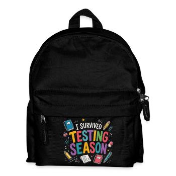 Ich habe die Klausurphase überlebt Schule Humor - Kinder Rucksack - Schwarz - Vorne