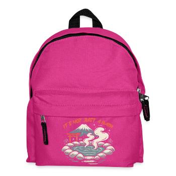 Onsen Hot Spring Bath - Kids' Backpack - fuchsia - Front