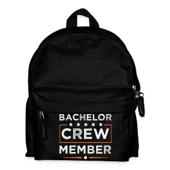 Bachelor Crew - Kinder Rucksack - Schwarz - Vorne