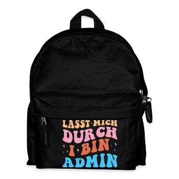 Laissez-moi passer par l’administration rétro technicien administratif - Sac à dos Enfant - noir - Devant