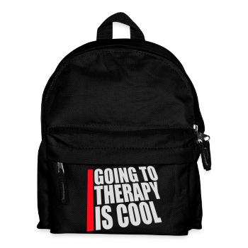 Aller en thérapie, c’est cool, drôle, mentalement sain - Sac à dos Enfant - noir - Devant