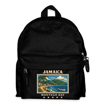 Jamaica Montego Bay Vintage Travel Brand - Kids' Backpack - black - Front