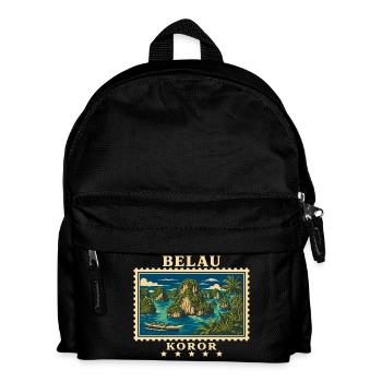 Palau Koror Vintage Travel Brand - Kids' Backpack - black - Front