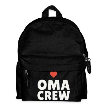 Grandma Crew Grandmother Heart Gift Mother's Day Team - Kids' Backpack - black - Front