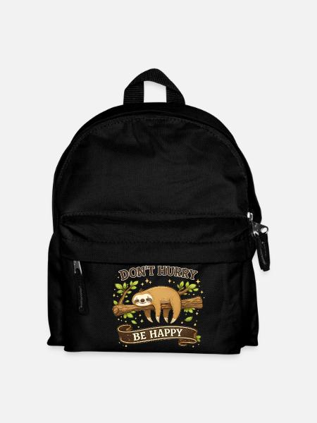 Funny Sloth Lover Gift Coffee Mug - Kids' Backpack - black