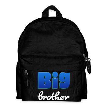 Big Brother lettering for big brother - Kids' Backpack - black - Front