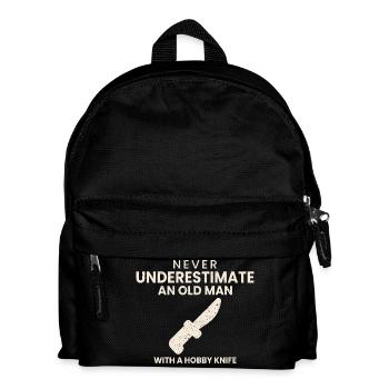 Modellbau Geschenk Modellbauer Opa Papa Lustig - Kinder Rucksack - Schwarz - Vorne