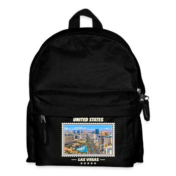 Vereinigte Staaten Las Vegas Vintage Reisemarke - Kinder Rucksack - Schwarz - Vorne