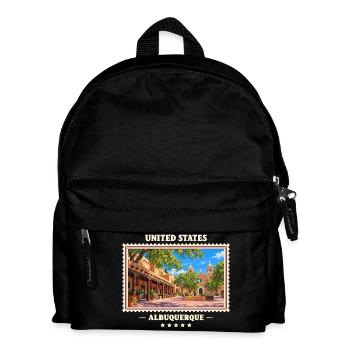 Vereinigte Staaten Albuquerque Vintage Reisemarke - Kinder Rucksack - Schwarz - Vorne