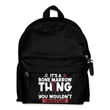 Aplastische Anämie - Knochenmark Ding - Kinder Rucksack - Schwarz - Vorne