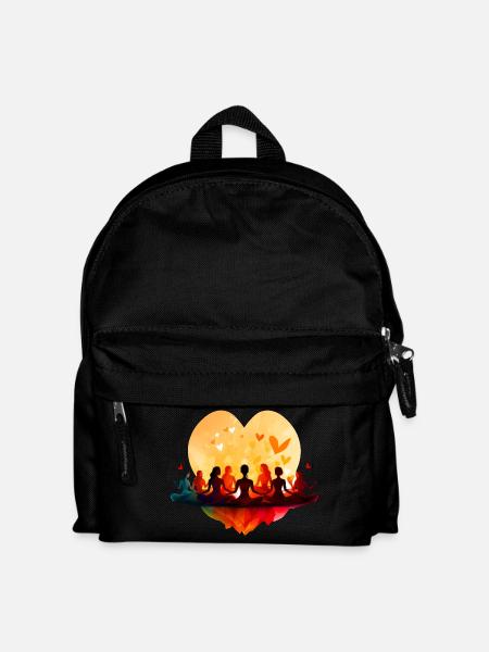 Tantra Yoga Liebe - Kinder Rucksack - Schwarz