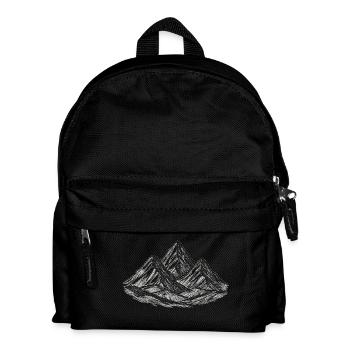 Schneebedeckte Berge – Abenteuer & Natur - Kinder Rucksack - Schwarz - Vorne