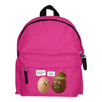 Conception de comédie sur le kiwi et les œufs - Sac à dos Enfant - fuchsia - Devant