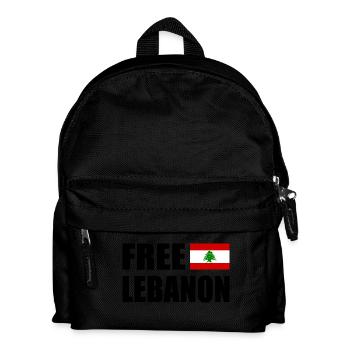 Free palestine - Kinder Rucksack - Schwarz - Vorne