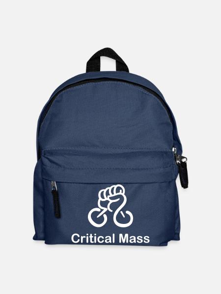 Critical Mass organized cyclist's accident - Kids' Backpack - navy