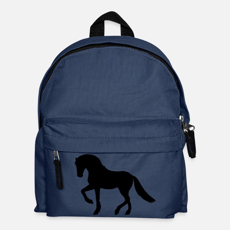 Pferd - Kinder Rucksack - Navy
