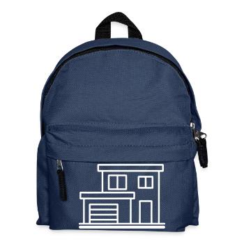 House House Building Symbol - Kids' Backpack - navy - Front