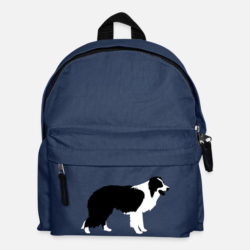 Border Collie - Kinder Rucksack - Navy
