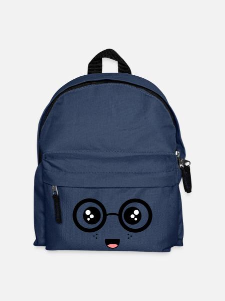 Nerdy Face - Kinder Rucksack - Navy