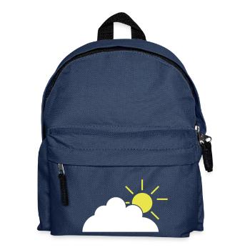 Lightly clouded - Kinder Rucksack - Navy - Vorne
