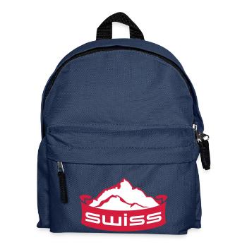 Swiss Mountain Banner Logo - Sac à dos Enfant - bleu marine - Devant