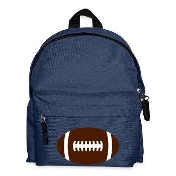 rugby ball - Kids' Backpack - navy - Front