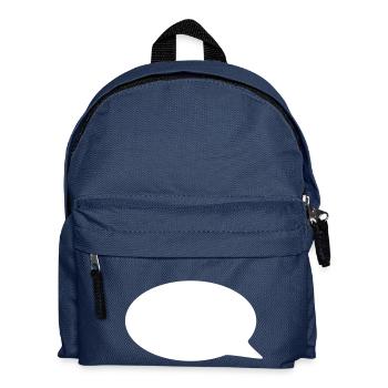 Ballon / / dessin animé / / dire / / déclaration - Sac à dos Enfant - bleu marine - Devant