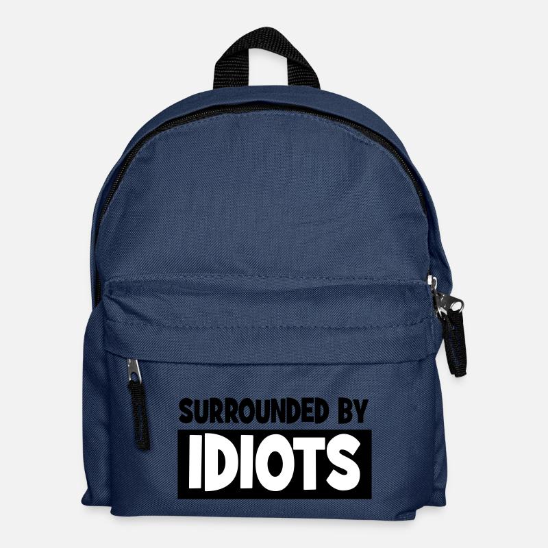 Surrounded by idiots - Kids' Backpack - navy