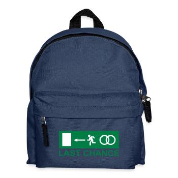 Junggeselle - Hochzeit - Kinder Rucksack - Navy - Vorne