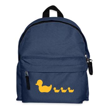 Gummienten-Familien / rubber duck family (1c) - Kids' Backpack - navy - Front