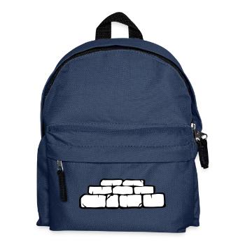 mur brique parpin - Sac à dos Enfant - bleu marine - Devant