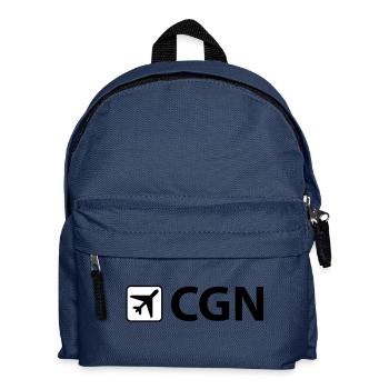 Airport - Flughafen - CGN - Cologne - Köln - 3 - Kinder Rucksack - Navy - Vorne