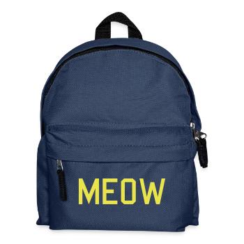 meow - Kids' Backpack - navy - Front