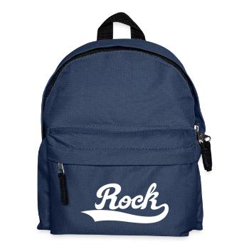 rock, Music, heavy , Konzert , rock an roll , Band - Kinder Rucksack - Navy - Vorne