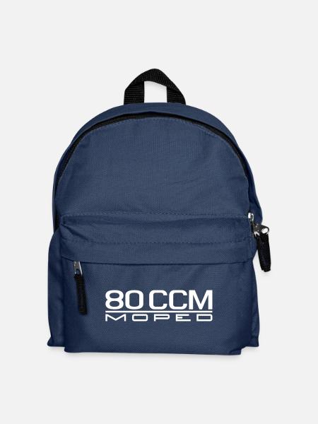 80 ccm Moped Emblem - Kinder Rucksack - Navy