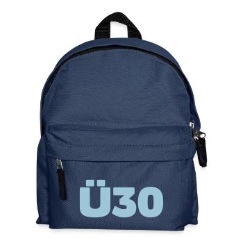 30th A 30 + birthday shirt - Kids' Backpack - navy - Front
