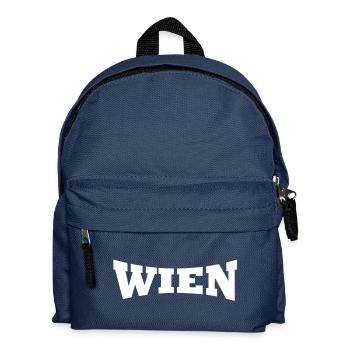Wien Schriftzug - Kinder Rucksack - Navy - Vorne